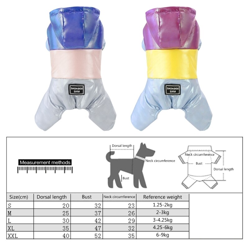 Vodootporni kaput za pse s kapuljačom Kombinezon za pse Zimski kaput Pufer za pse