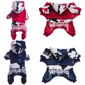 Šunų Kombinezonai Šunys Žieminiai Šiltas Striukė su gobtuvu Kailis Naminių gyvūnėlių Drabužiai Mados Parkai Mažiems Vidutiniams Šunims Priemonės naminiams gyvūnėliams Drabužiai