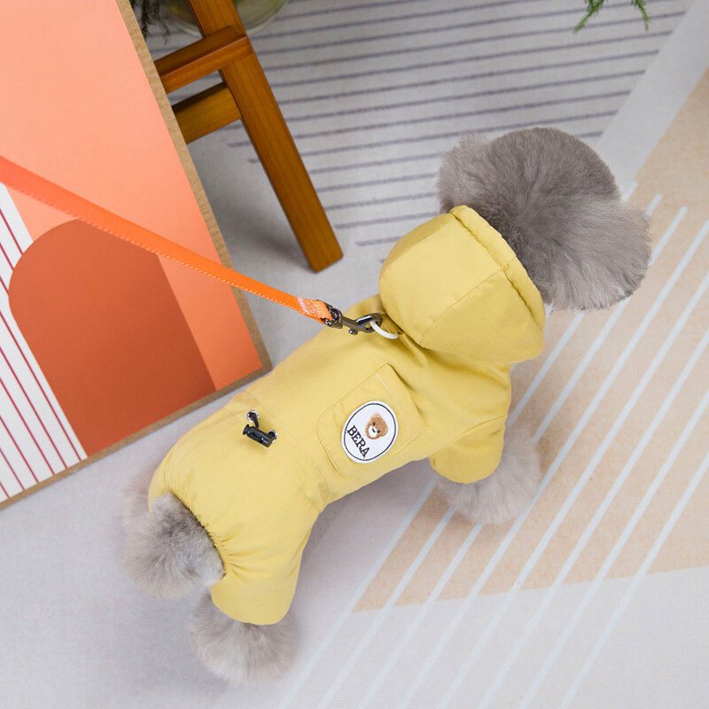 Žieminiai šunų kombinezonai, atsparūs vėjui, šilti naminių gyvūnėlių kombinezonai, medvilniniai drabužiai mažiems šunims Pudelio maltiečių kailis prancūzų buldogų šuniukų šuniukai