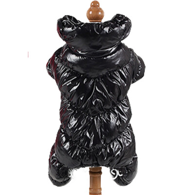 Prabangūs šunų drabužiai, atsparūs vėjui, šilti stori medvilniniai žieminiai šunų paltai Auksiniai sidabriniai Prabangūs prabangūs šunų drabužiai mažiems ir vidutiniams šunims