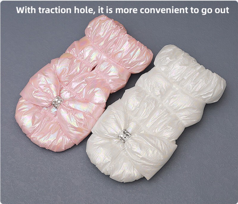 Mājas suns Ziemas mētelis Kaķu princeses dūnu apģērbi Silti apģērbi Mājdzīvnieku sabiezināti apģērbi Suņu dūnu veste Jaka Kucēns Kokvilnas mētelis