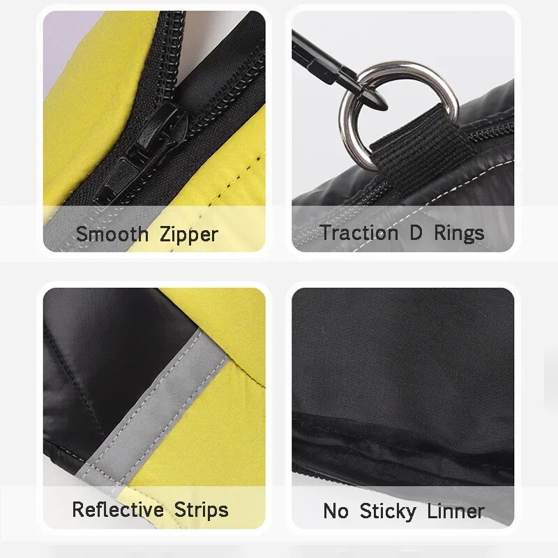 Naminių gyvūnėlių rudens ir žiemos drabužiai, pastorinta vėjo ir šilta striukė, vandeniui atsparus atspindintis medvilninis paltas, naminių gyvūnėlių drabužiai