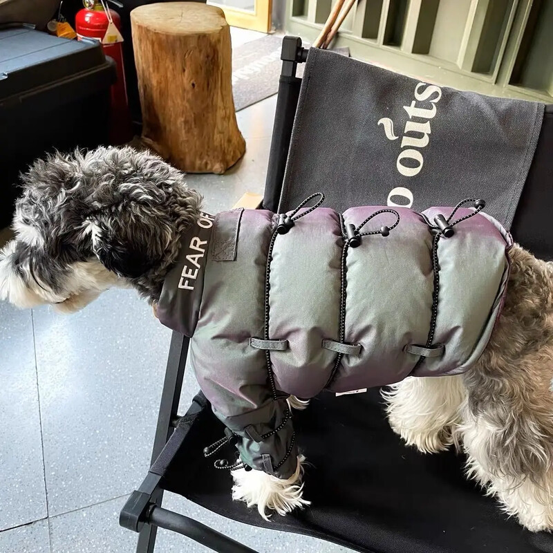 Šilumos ir vėjo nepraleidžiantys medvilniniai šunų drabužiai, maži ir vidutinio dydžio, rudeniui ir žiemai