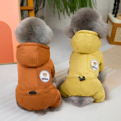 Téli kisállatruházat meleg polár Designer kutyaruhák Puppy Parkas Ropa De Perros Mascotas 강아지 겨울옷