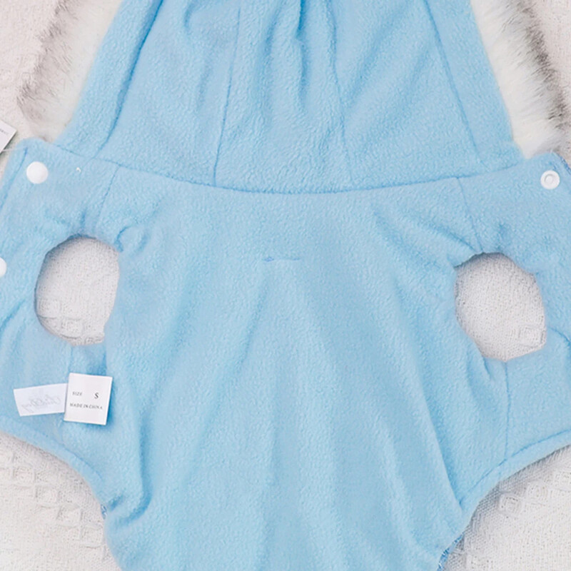 Prabangi šunų pūkinė striukė su kailiniu apykakle Šilti vilnos drabužiai augintiniams mažiems šunims Čihuahua Pomeranian žiemos šuniukų drabužių striukė