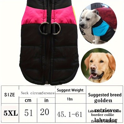 1 vnt. šunų kailis, rudens ir žiemos apranga, drabužiai naminiams gyvūnėliams, pūkinė striukė šunims, maži, vidutiniai ir dideli šunų drabužiai šaltam orui