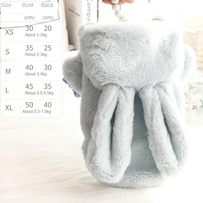 Suns Truša ausis Kapuči jaukas kokvilnas mājdzīvnieku drēbes kaķiem kucēnam maziem vidējiem suņiem Džemperis ziemas jaka Franču buldogu parkas