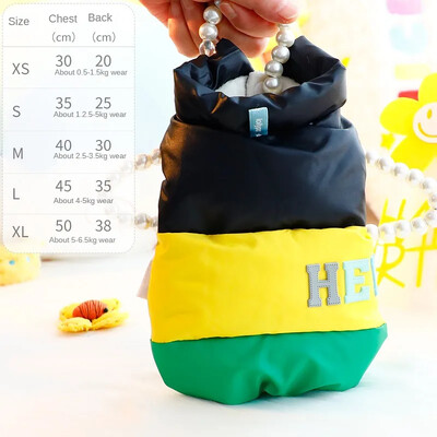 2024 m. Minkšti šilti šunų drabužiai Žieminiai paminkštinti šuniuko katės paltukai mažiems ir vidutiniams šunims Čihuahua pudelio liemenė augintinio apranga