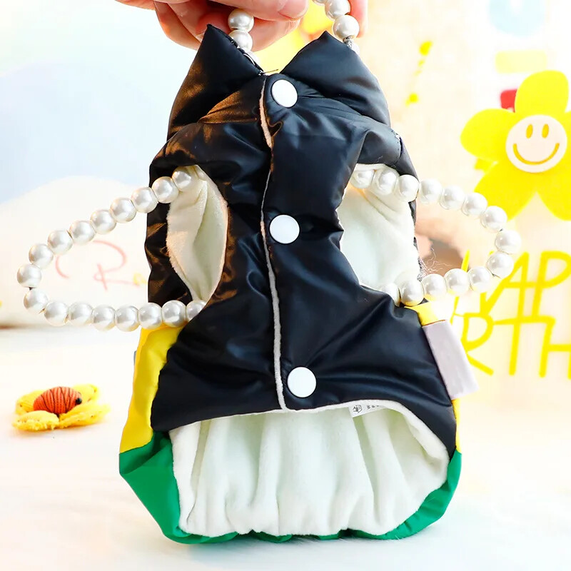 2024 m. Minkšti šilti šunų drabužiai Žieminiai paminkštinti šuniuko katės paltukai mažiems ir vidutiniams šunims Čihuahua pudelio liemenė augintinio apranga