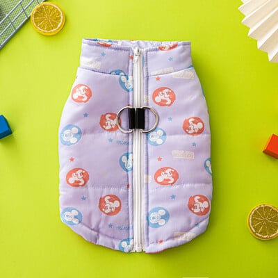 Disney 2022 új kutyapamutkabát Aranyos nyomtatott kisállatmellény kültéri melegkabát Four Seasons kisállatruhák