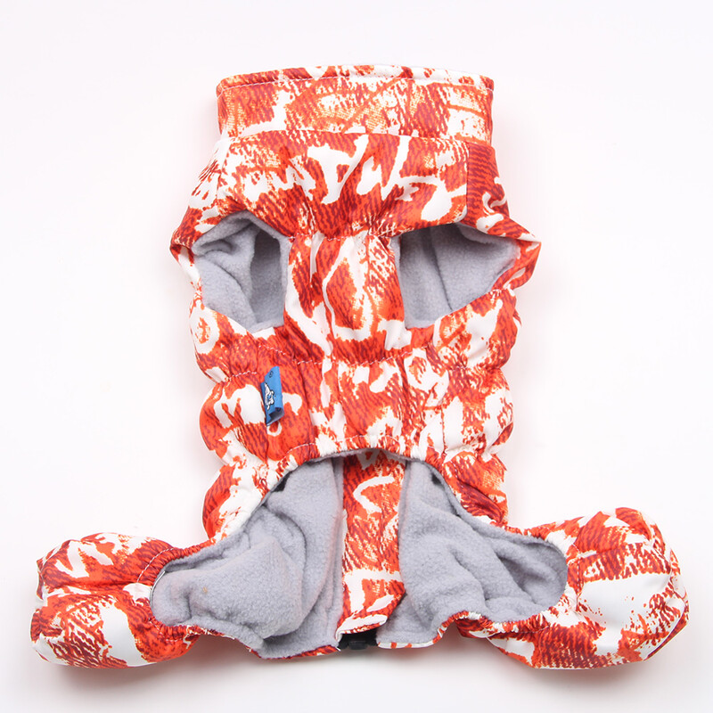 Új kutyamacska meleg Jumpsuit kapucnis, szélvédő ruházat cipzárral, kisállat téli kabát dzseki ruhával