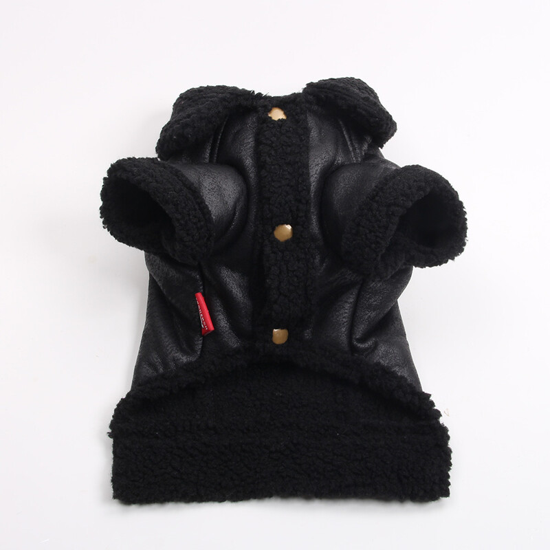 Ziemas suņa mētelis jaka Mākslīgās ādas vilnas silts mājdzīvnieku kucēns silts apģērbs apģērba komplekts