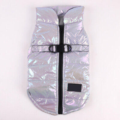 Madinga liemenė šunų striukė su užtrauktuku užtraukiama Šunų liemenė Fleece striukė su dvigubu D žiedo pavadėliu Žieminiai šunų drabužiai mažiems vidutinio dydžio šunims