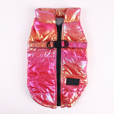 Madinga liemenė šunų striukė su užtrauktuku užtraukiama Šunų liemenė Fleece striukė su dvigubu D žiedo pavadėliu Žieminiai šunų drabužiai mažiems vidutinio dydžio šunims