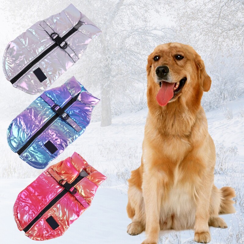 Madinga liemenė šunų striukė su užtrauktuku užtraukiama Šunų liemenė Fleece striukė su dvigubu D žiedo pavadėliu Žieminiai šunų drabužiai mažiems vidutinio dydžio šunims