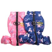 Suņa kaķa silts kombinezons, kapucis pret vēju, apģērbs, lācis un rāvējslēdzēja dizains mājdzīvnieku ziemas mēteļa jakas apģērbs