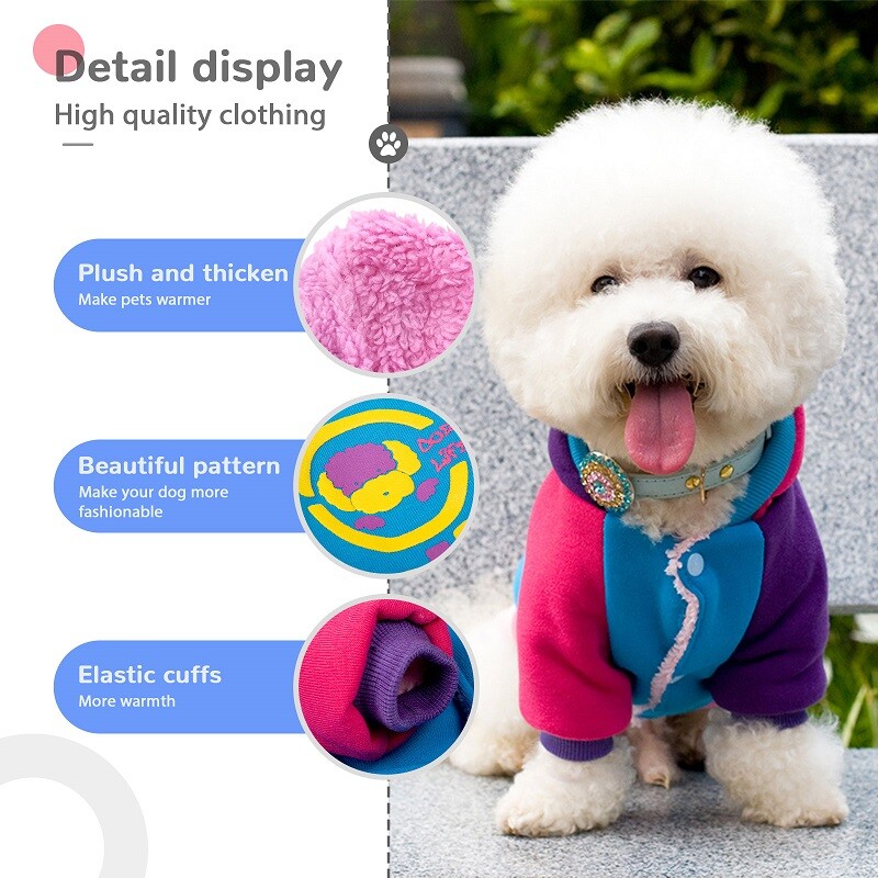 Zimski kaput za pse Debela topla odjeća otporna na vjetar Lagana majica s kapuljačom za pse Pamučno podstavljena jakna Odjeća za kućne ljubimce Chihuahua Yorkshire