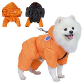 Kutyakabát kis közepes kutyáknak macskáknak őszi téli vastag gyapjú vízálló kölyökkutya csíkos ruházat Yorkshire mopsz ruhák