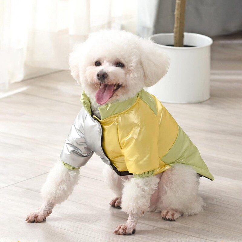 Šunims paminkštinti duonos rūbai Naminių gyvūnėlių striukė vandeniui atspari, ypač minkšta, šilta žiemos rudenį su vilkimo žiedu kasdieniam dėvėjimui