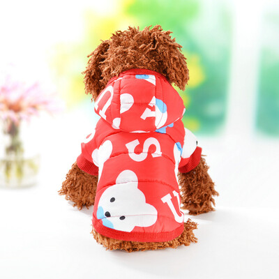 Topla pseća odjeća za male pse Vjetrootporan zimski kaput za pse za kućne ljubimce Kombinezon za pse Odjeća za štene Prsluk Kombinezon za čivavu Odjeća