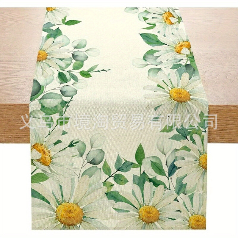 Galdauts, pastorālie ziedi, citrons, vasarnīcas restorāna galds, āra apdare, apdruka, galdauts, galds, ceļš