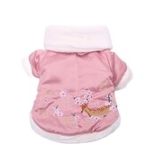 Suņa silts mētelis mājdzīvnieku kapuce Sika Deer Design kaķu kucēnu mētelis jaka ziemas silts apģērbs