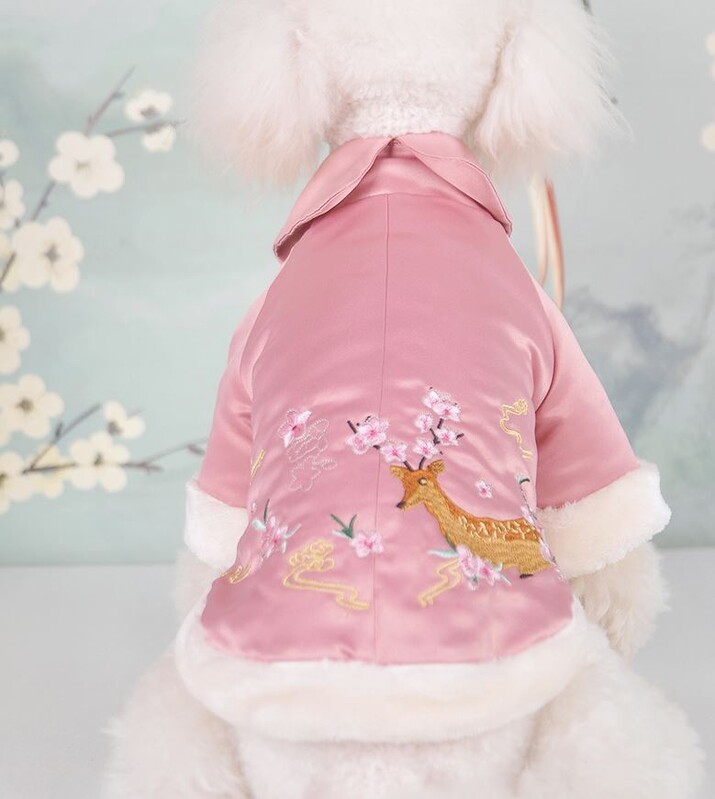 Suņa silts mētelis mājdzīvnieku kapuce Sika Deer Design kaķu kucēnu mētelis jaka ziemas silts apģērbs