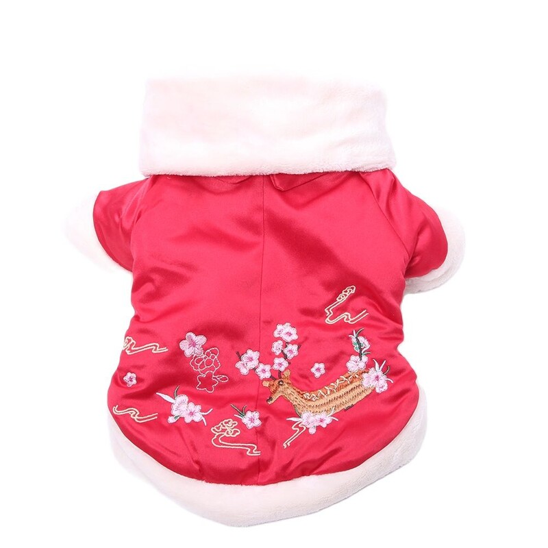 Suņa silts mētelis mājdzīvnieku kapuce Sika Deer Design kaķu kucēnu mētelis jaka ziemas silts apģērbs