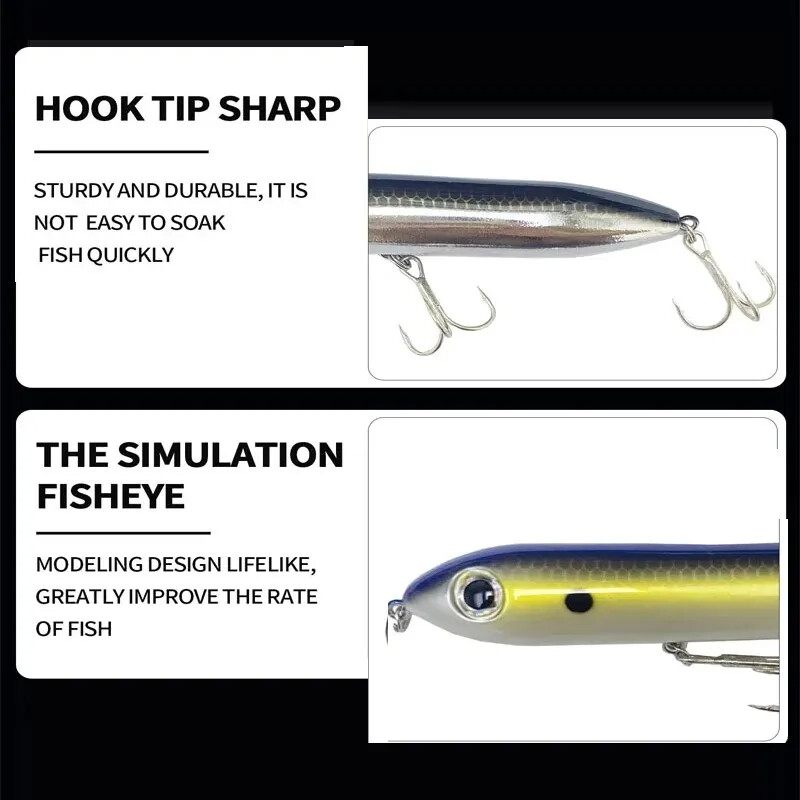 Fangbait plaukiojantis pieštukas žvejybos masalas 100 mm 11 g Stickbait Topwater Surface Walk The Dog Kietas masalas Asturie Vobleriai Bass Pike