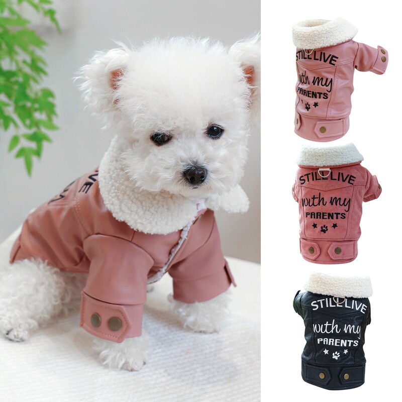 Pet Circle Šuns Kačių Drabužiai Storas Storas Paminkštintas Kailis Good Son Oda Naminių gyvūnėlių drabužių kabykla