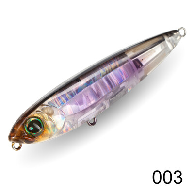 D1 Topwater 3DR pieštukas žvejybos masalas 80 mm/100 mm Walk The Dog paviršinis masalas, atspindintis plūduriuojantis masalas, skirtas ešerių žvejybos reikmenims