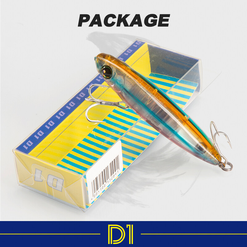 D1 Topwater 3DR pieštukas žvejybos masalas 80 mm/100 mm Walk The Dog paviršinis masalas, atspindintis plūduriuojantis masalas, skirtas ešerių žvejybos reikmenims