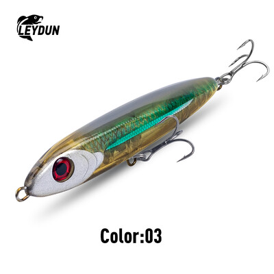 LEYDUN Ministre Jack Stickbait grimstoši zīmuļa makšķerēšanas mānekļi 105 mm 23 g 120 mm 35 g labi peldēšanas vobleri jūras asariem