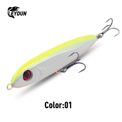 LEYDUN Ministre Jack Stickbait grimstoši zīmuļa makšķerēšanas mānekļi 105 mm 23 g 120 mm 35 g labi peldēšanas vobleri jūras asariem