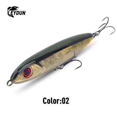 LEYDUN Ministre Jack Stickbait grimstoši zīmuļa makšķerēšanas mānekļi 105 mm 23 g 120 mm 35 g labi peldēšanas vobleri jūras asariem