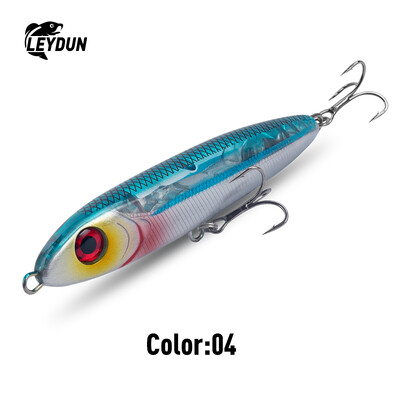 LEYDUN Ministre Jack Stickbait grimstoši zīmuļa makšķerēšanas mānekļi 105 mm 23 g 120 mm 35 g labi peldēšanas vobleri jūras asariem