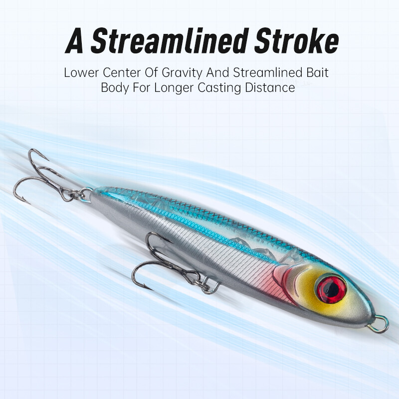 LEYDUN Ministre Jack Stickbait grimstoši zīmuļa makšķerēšanas mānekļi 105 mm 23 g 120 mm 35 g labi peldēšanas vobleri jūras asariem
