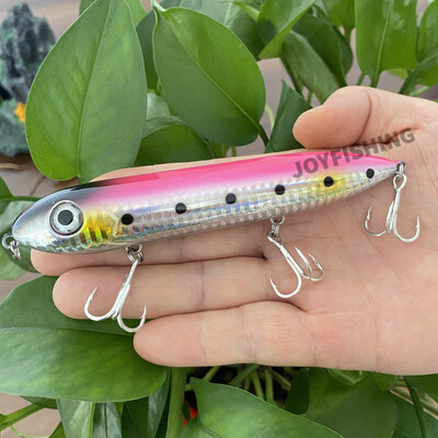 1 vnt 125 mm 26 g Topwater Pencil Walk Doggy Pieštukas Swimbait Spook Dirbtinis masalas paviršiaus Pesca Carp Lydekos žvejybos masalas 9018