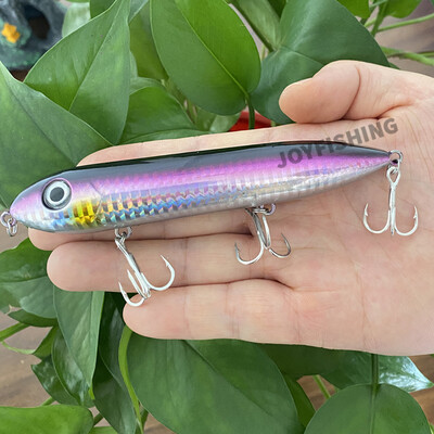 1 vnt 125 mm 26 g Topwater Pencil Walk Doggy Pieštukas Swimbait Spook Dirbtinis masalas paviršiaus Pesca Carp Lydekos žvejybos masalas 9018