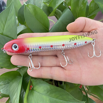 1 vnt 125 mm 26 g Topwater Pencil Walk Doggy Pieštukas Swimbait Spook Dirbtinis masalas paviršiaus Pesca Carp Lydekos žvejybos masalas 9018