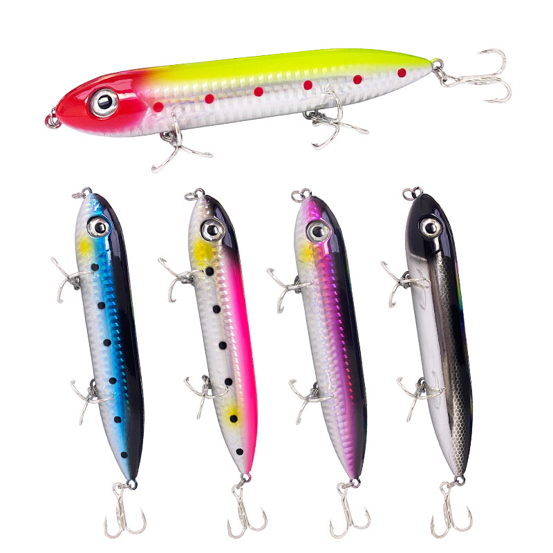 1 vnt 125 mm 26 g Topwater Pencil Walk Doggy Pieštukas Swimbait Spook Dirbtinis masalas paviršiaus Pesca Carp Lydekos žvejybos masalas 9018