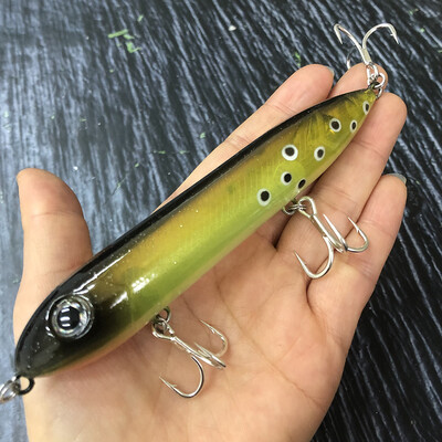 Naluci de pescuit cu creion plutitor mare de 126 mm și 26 g, momeală artificială de pescuit, pentru plimbarea crapului cu câinele, echipament de înot