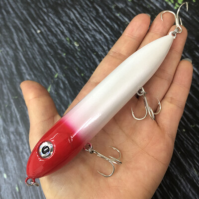 Naluci de pescuit cu creion plutitor mare de 126 mm și 26 g, momeală artificială de pescuit, pentru plimbarea crapului cu câinele, echipament de înot