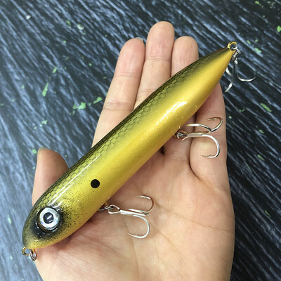 Naluci de pescuit cu creion plutitor mare de 126 mm și 26 g, momeală artificială de pescuit, pentru plimbarea crapului cu câinele, echipament de înot