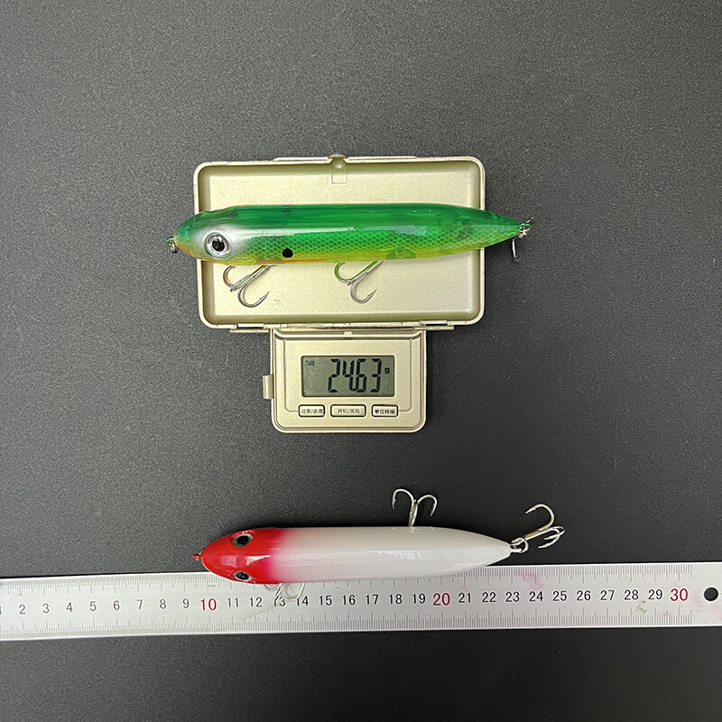 Naluci de pescuit cu creion plutitor mare de 126 mm și 26 g, momeală artificială de pescuit, pentru plimbarea crapului cu câinele, echipament de înot