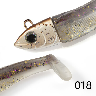 Hunthouse Fishing Black Minnow Lure 7g/12g/25g/40g/60g/90g/120g JIgging Head Minkšti silikoniniai jauko vobleriai Bass Pike Leurre