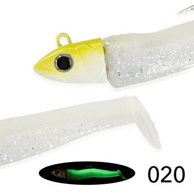 Hunthouse Fishing Black Minnow Lure 7g/12g/25g/40g/60g/90g/120g JIgging Head Minkšti silikoniniai jauko vobleriai Bass Pike Leurre