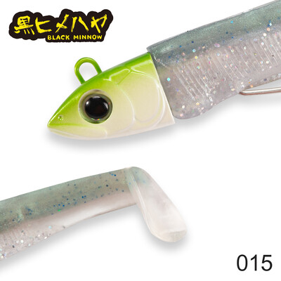 Hunthouse Fishing Black Minnow Lure 7g/12g/25g/40g/60g/90g/120g JIgging Head Minkšti silikoniniai jauko vobleriai Bass Pike Leurre