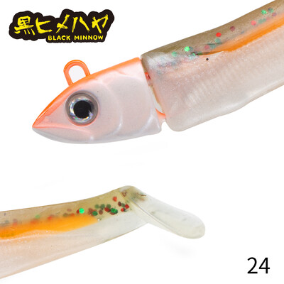 Hunthouse Fishing Black Minnow Lure 7g/12g/25g/40g/60g/90g/120g JIgging Head Minkšti silikoniniai jauko vobleriai Bass Pike Leurre