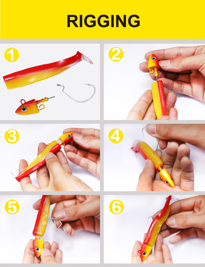 Hunthouse Fishing Black Minnow Lure 7g/12g/25g/40g/60g/90g/120g JIgging Head Minkšti silikoniniai jauko vobleriai Bass Pike Leurre